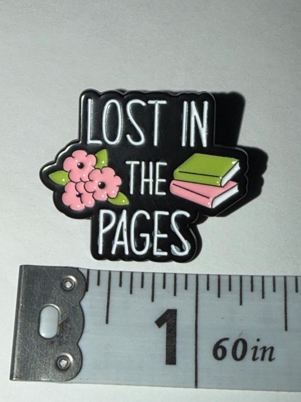 Lost in the Pages Book Pin Brooch